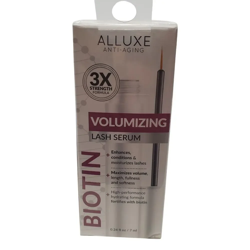 Alluxe Anti-Aging Volumizing Lash Serum Biotin Sealed in Box .24 fl. oz.